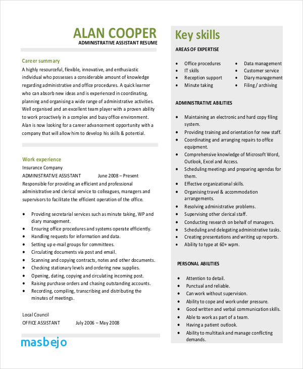 administrative assistant resume examples 2017 resume