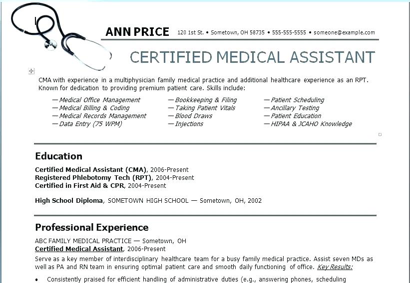 medical assistant skills resume samples entry level for examples