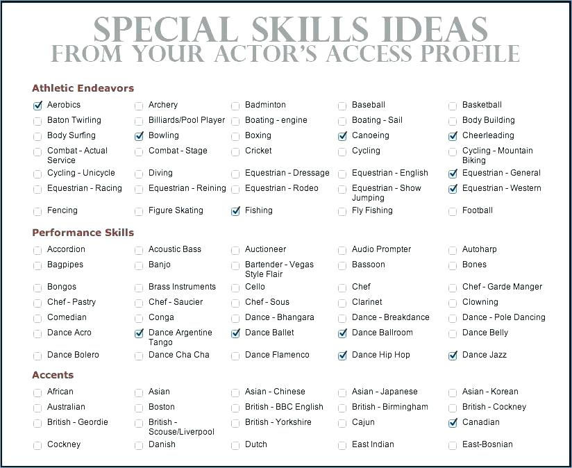 examples of key skills in resume key skills resume examples for