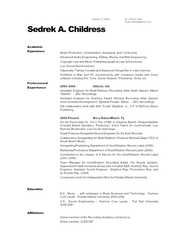 sound engineering resume chemical engineering resume objectives for