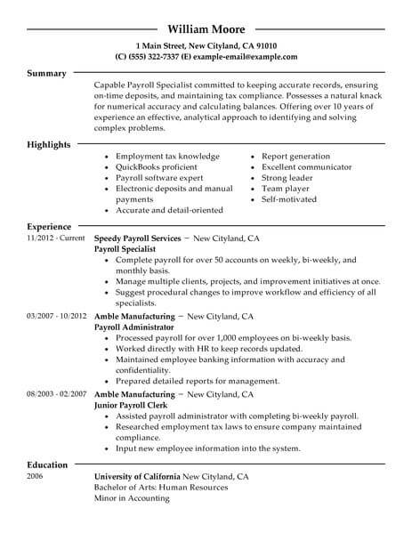 16 amazing accounting finance resume examples livecareer