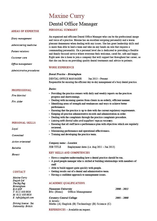resume for office manager position kleo beachfix co