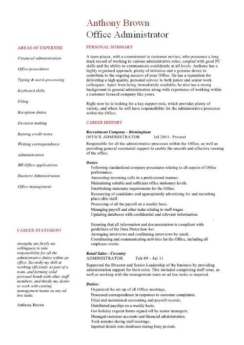 admin resume template april onthemarch co