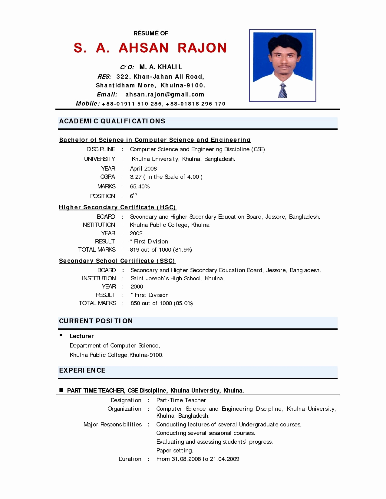 resume samples for freshers engineers pdf lovely fresher resume