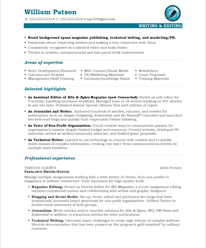 writer editor free resume samples blue sky resumes