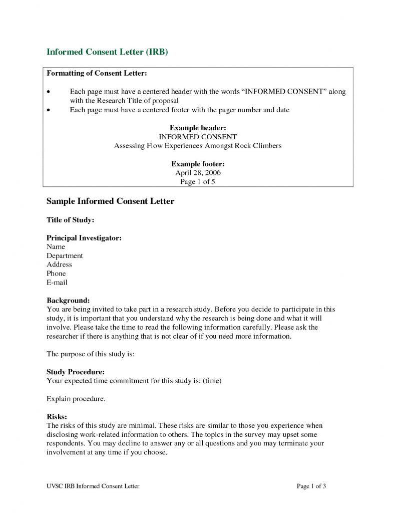 informed consent template for research gallery template design ideas