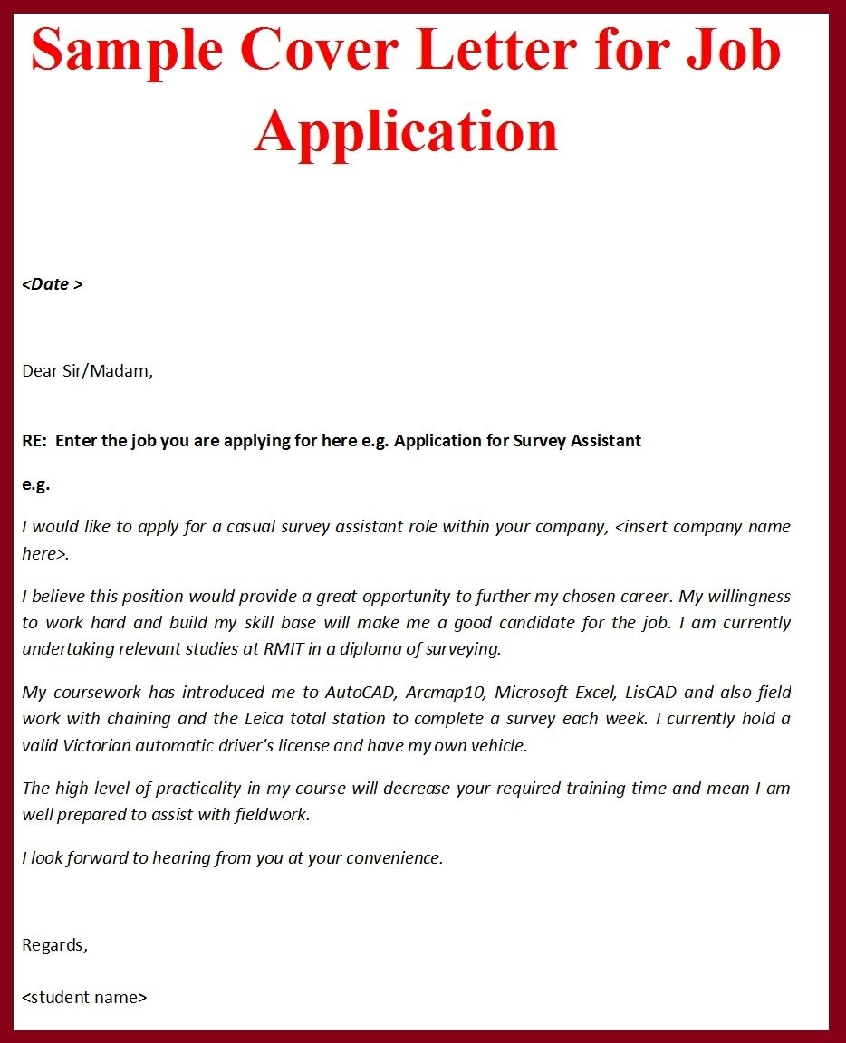 sample covering letter for job application the letter sample bank