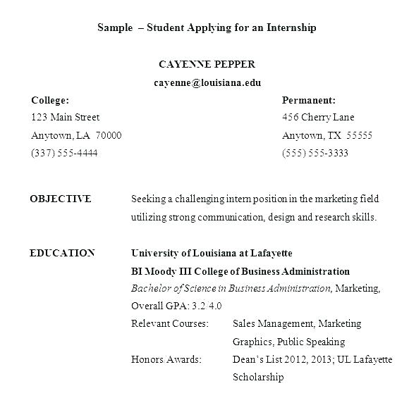 sample student resumes sample college student resumes sample resume