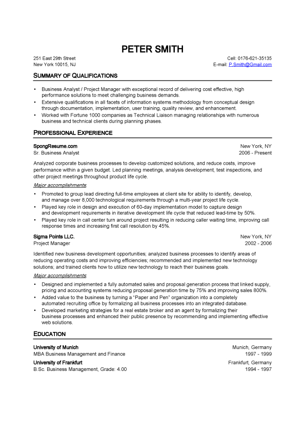 spong resume resume templates online resume builder resume