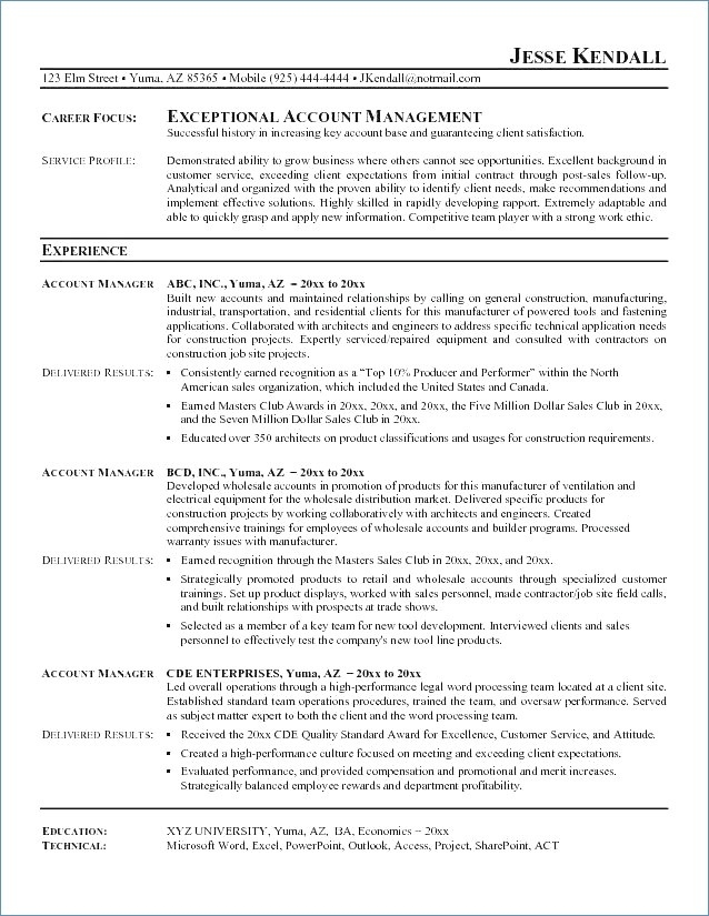 account manager job description advertising account manager resume