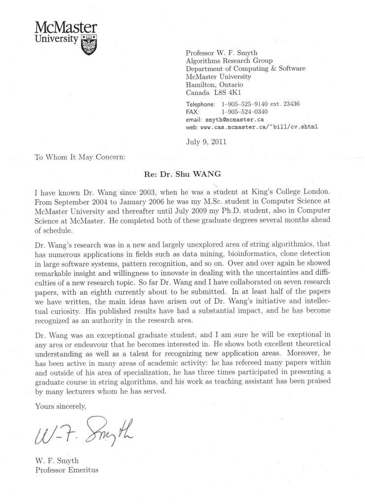 recommendation letter for it student selo l ink co
