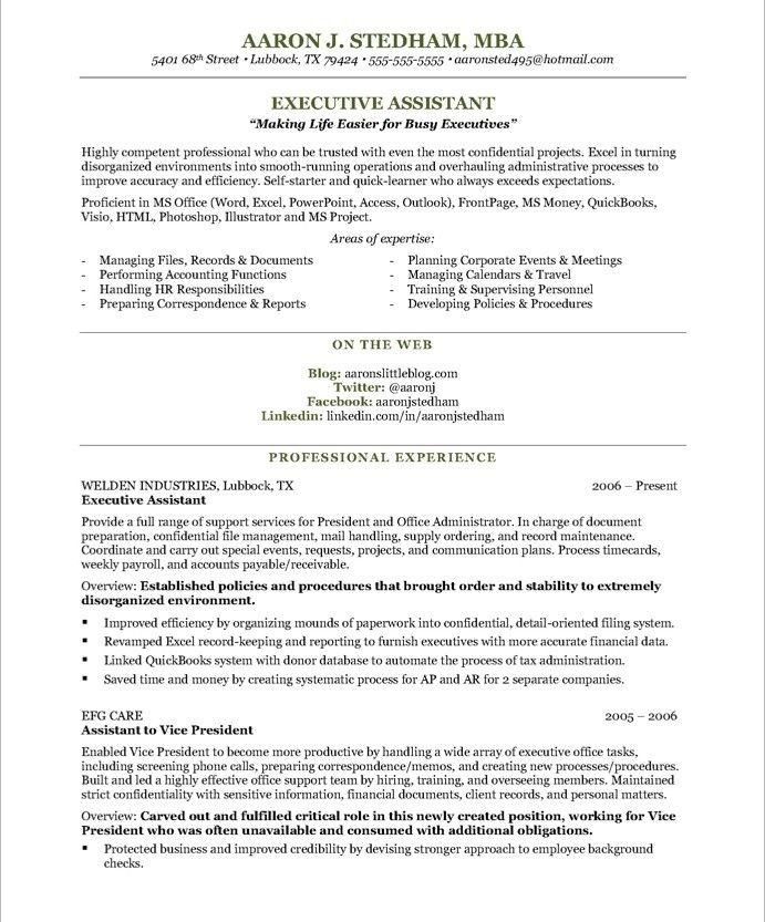 administrative assistant resume templates lovely sample executive