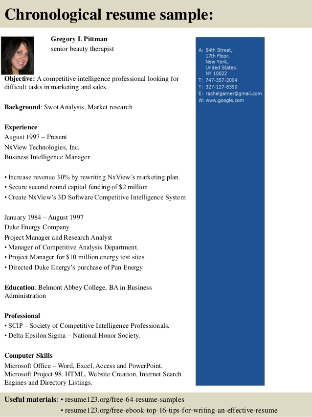 top 8 senior beauty therapist resume samples