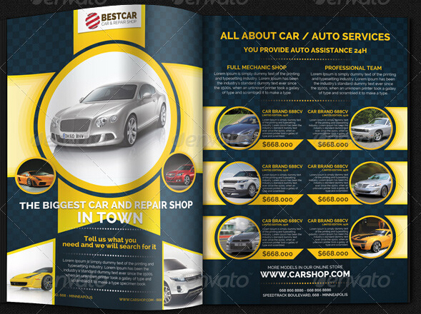 10 fantastic cars magazine templates for marketers