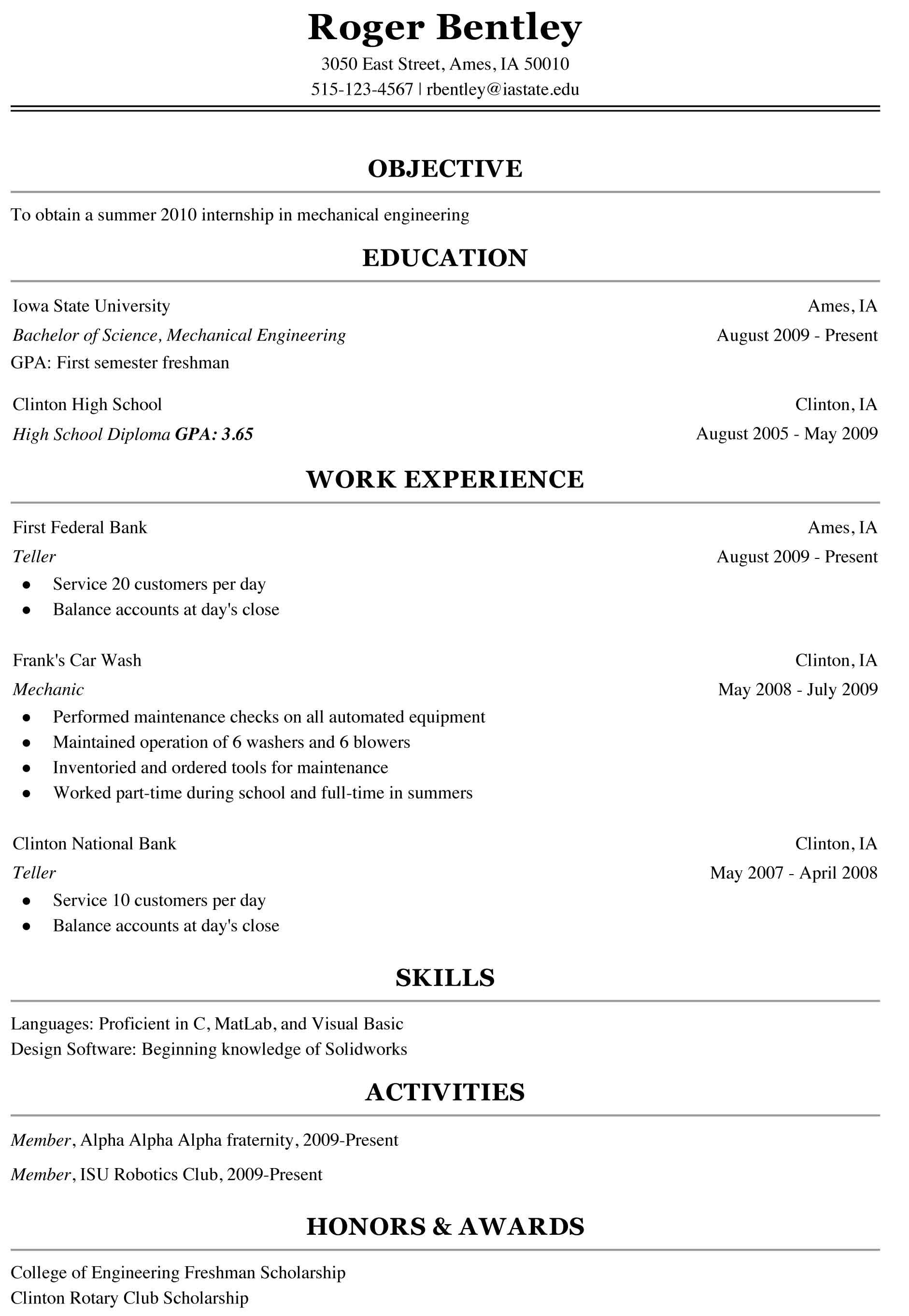 freshman college student resume sample cover latter sample pinterest