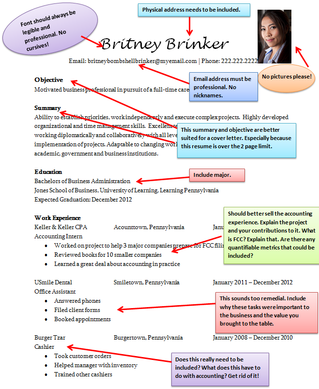 bad resume example pdf collections resume example resume writing