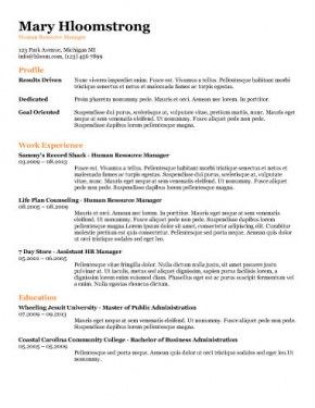 free ats applicant tracking system optimized resume templates http