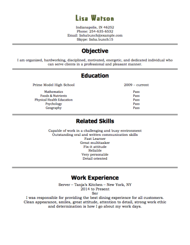 resume examples 15 year old pinterest resume examples sample