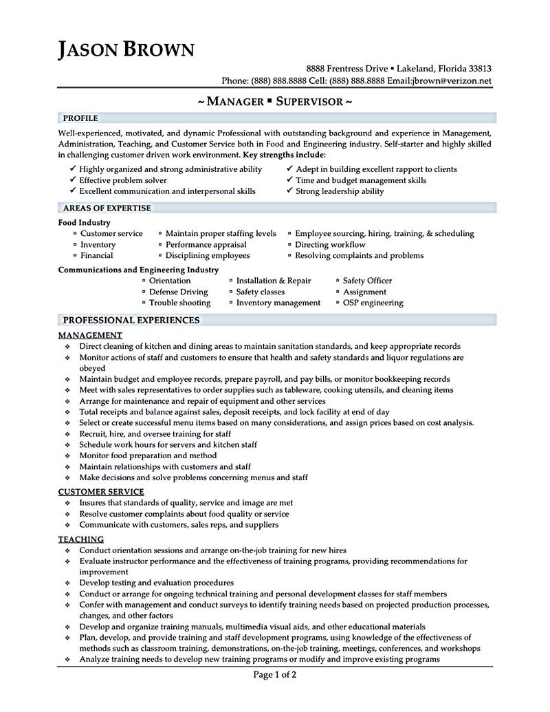 restaurant manager resume will ease anyone who is seeking for job