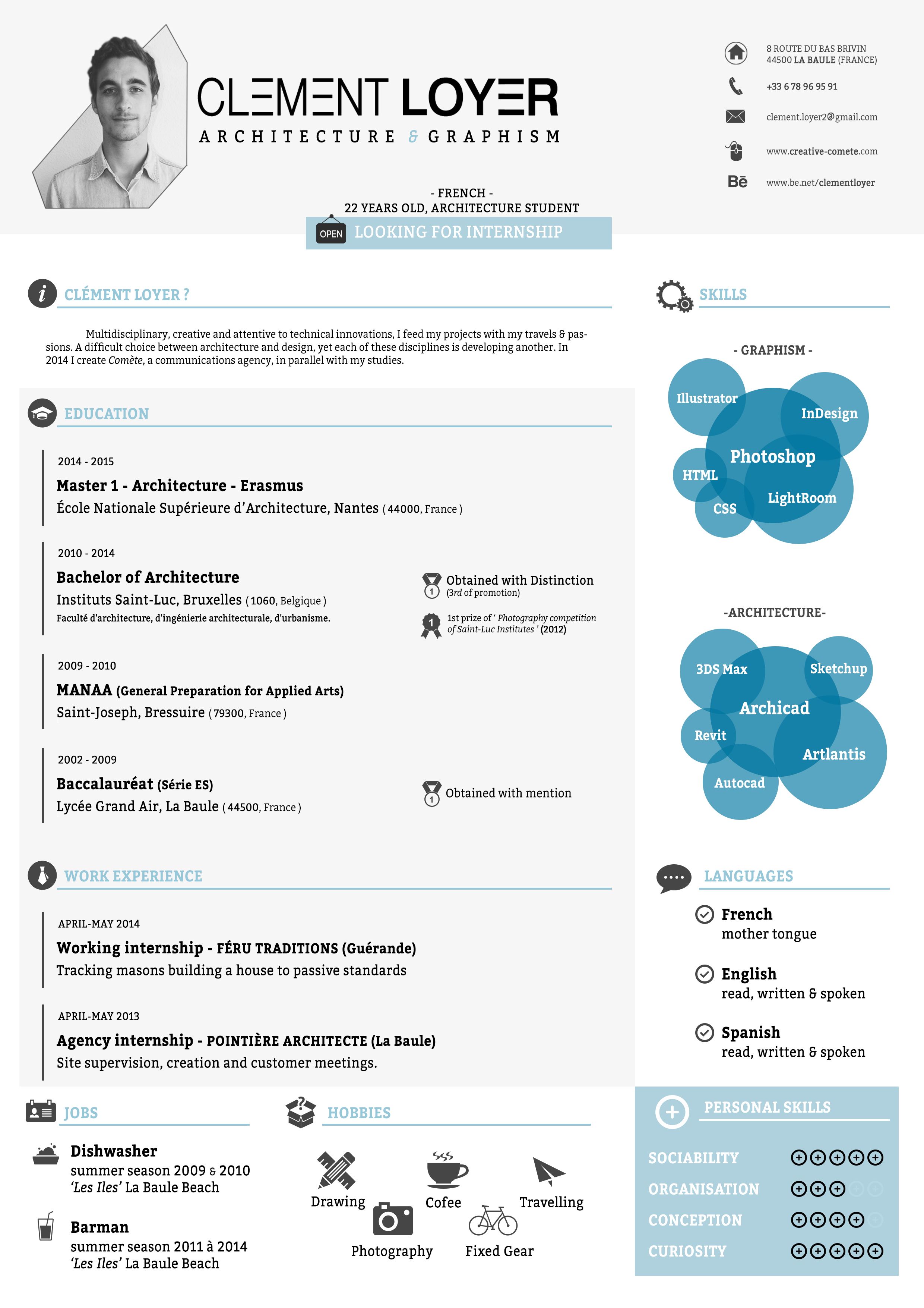 freebie 2015 resume template on behance cv pinterest behance