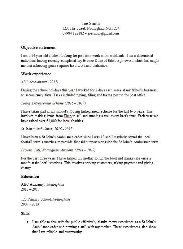 resume examples 15 year old pinterest resume examples 15 years