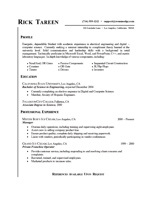 resume template college intern resume template builder http www