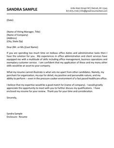 administrative assistant cover letter pinterest cover letter