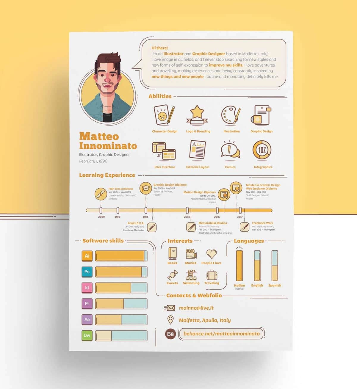 infographic resume templates 13 examples to download use now