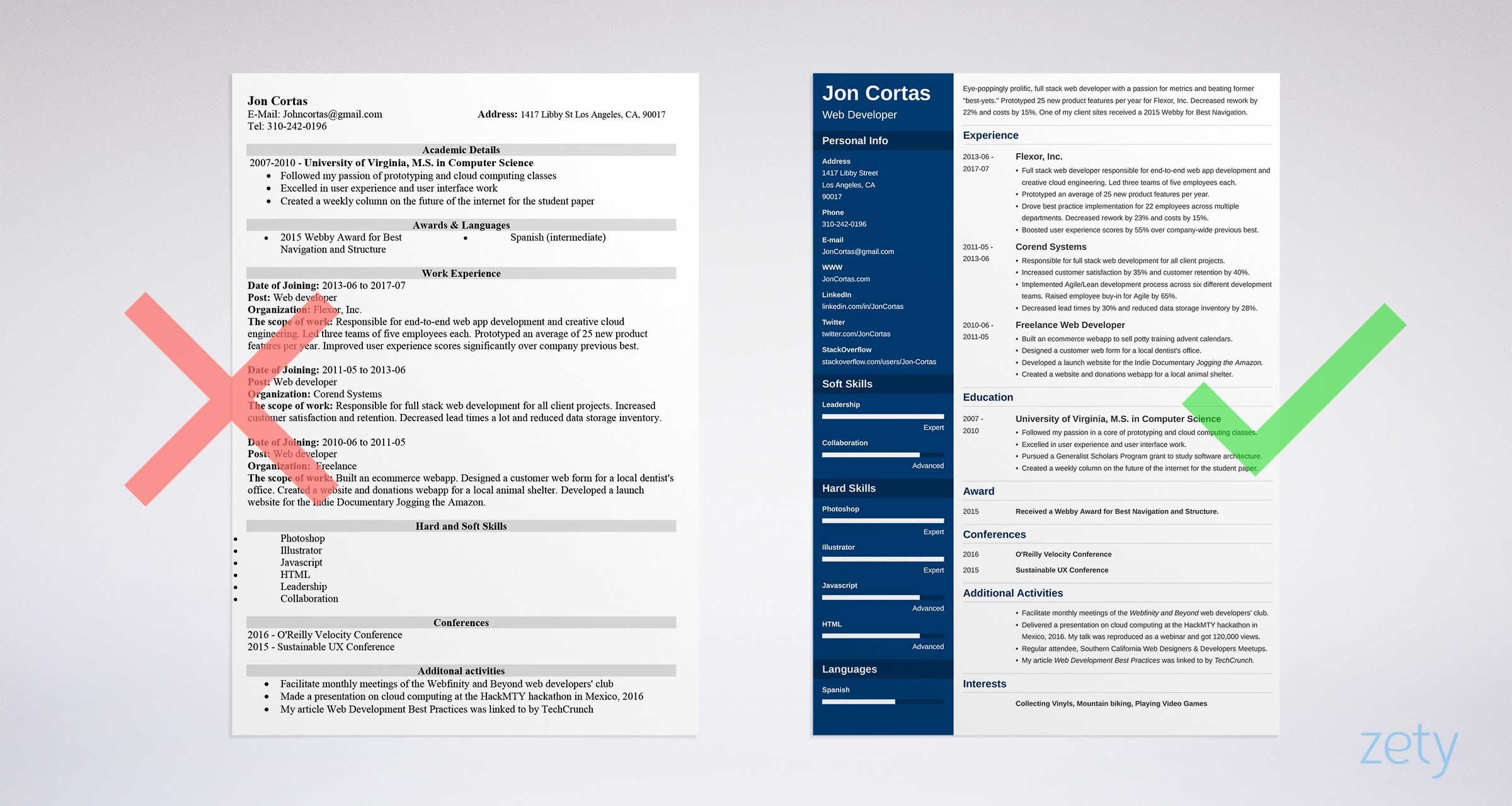 resume templates for word free 15 examples for download