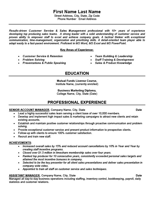 senior account manager resume template premium resume samples