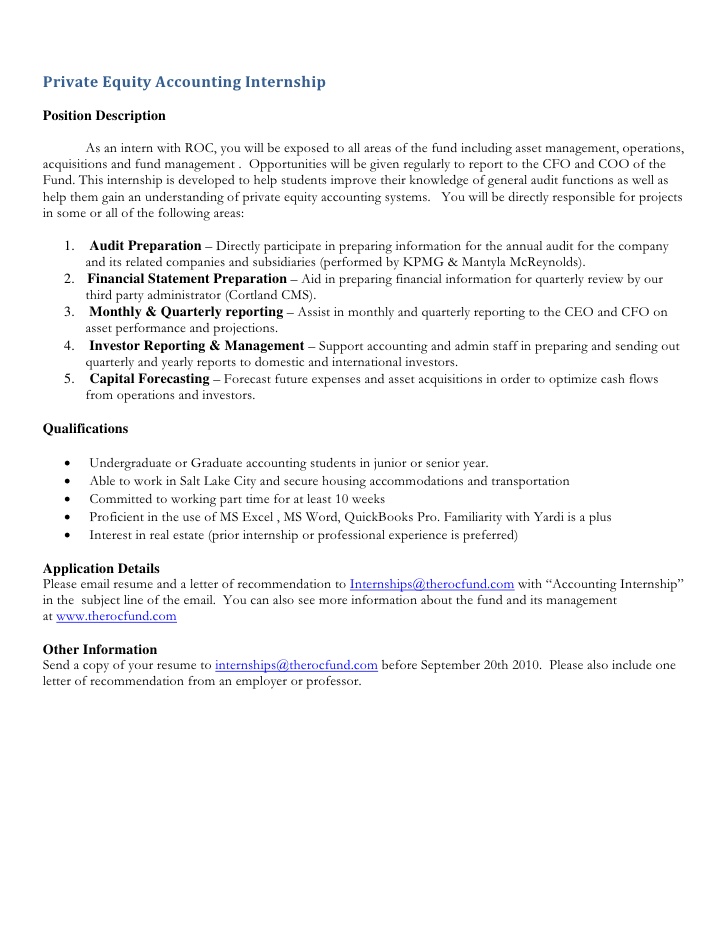 resume for internship accounting