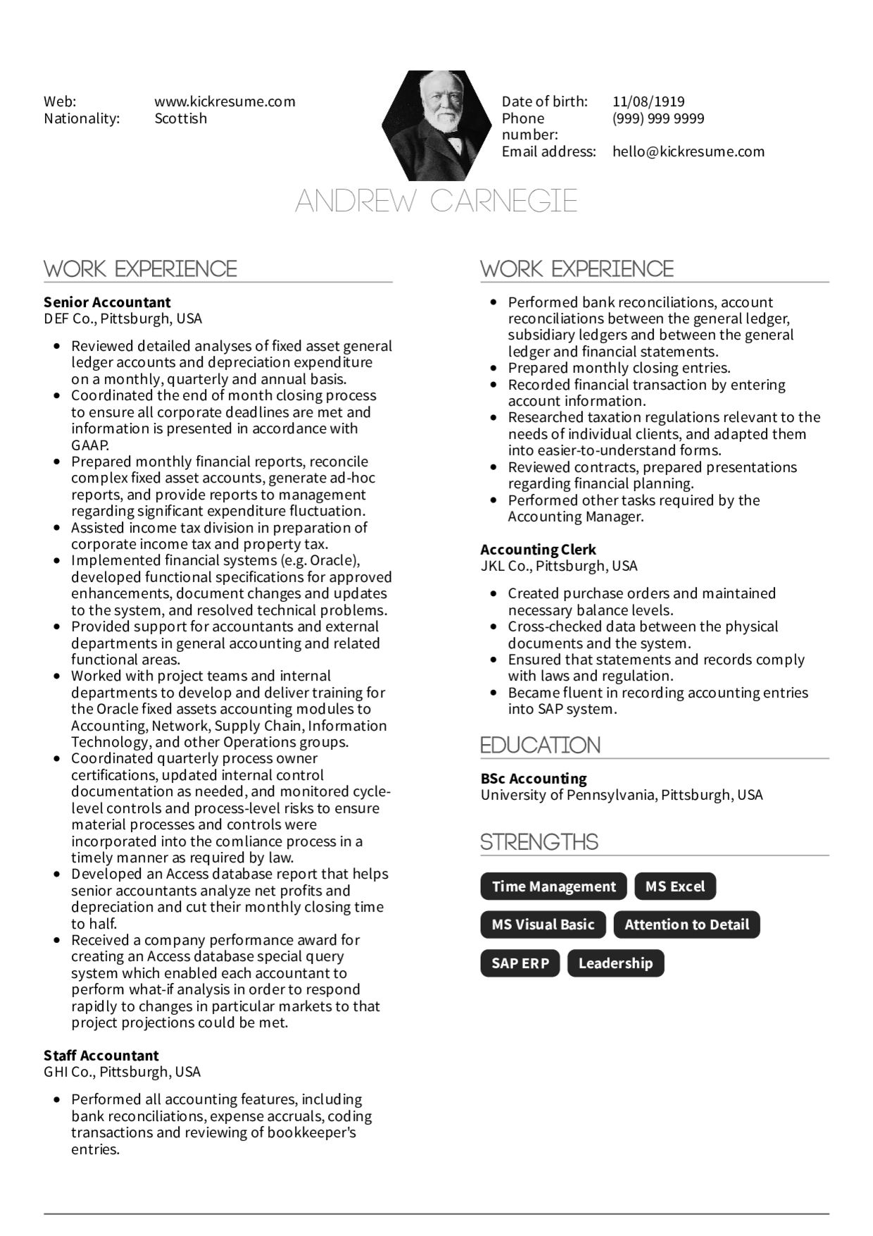 resume examples by real people senior accountant resume sample