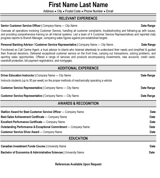 bank teller resume sample template