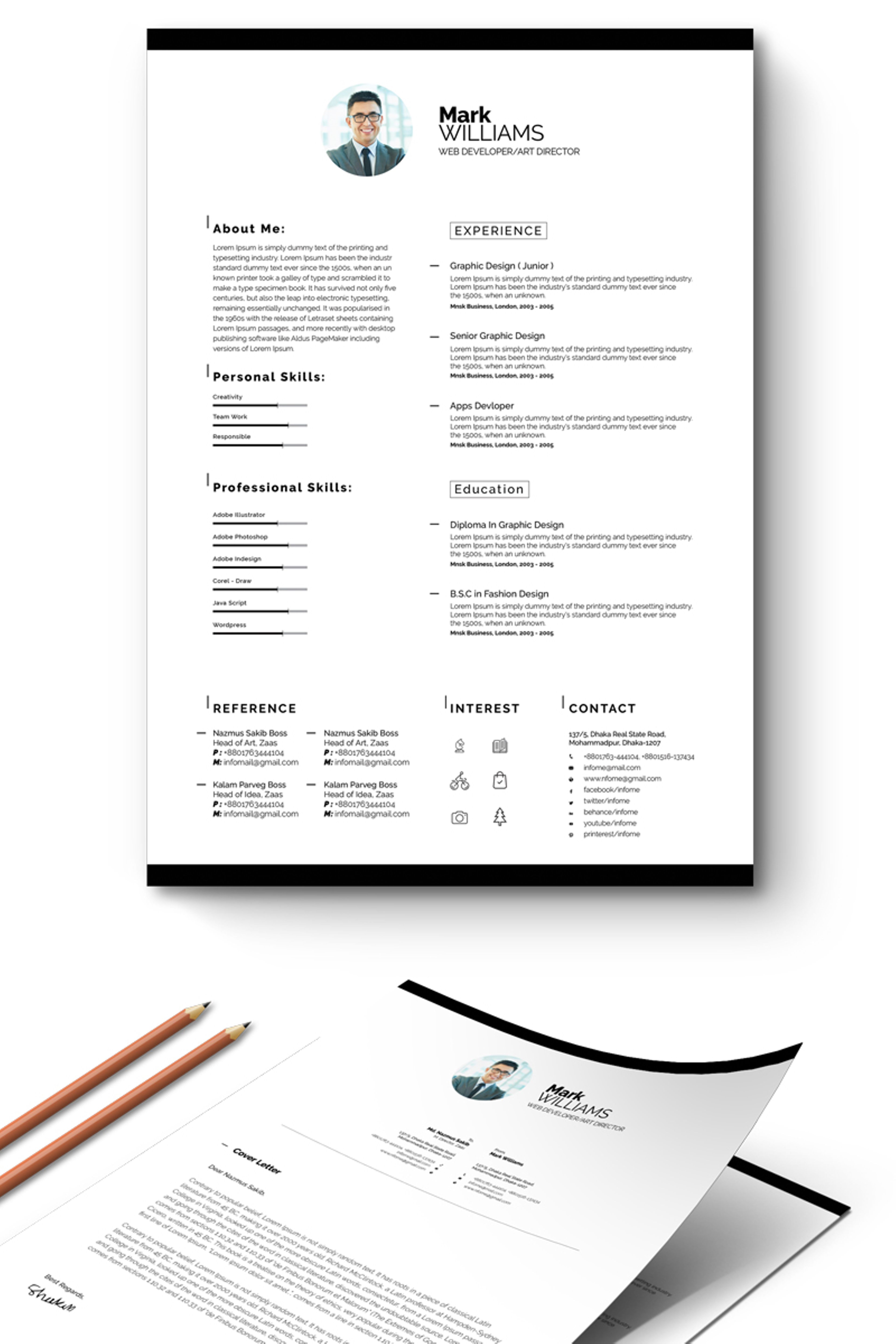 40 best 2018 s creative resume cv templates printable doc