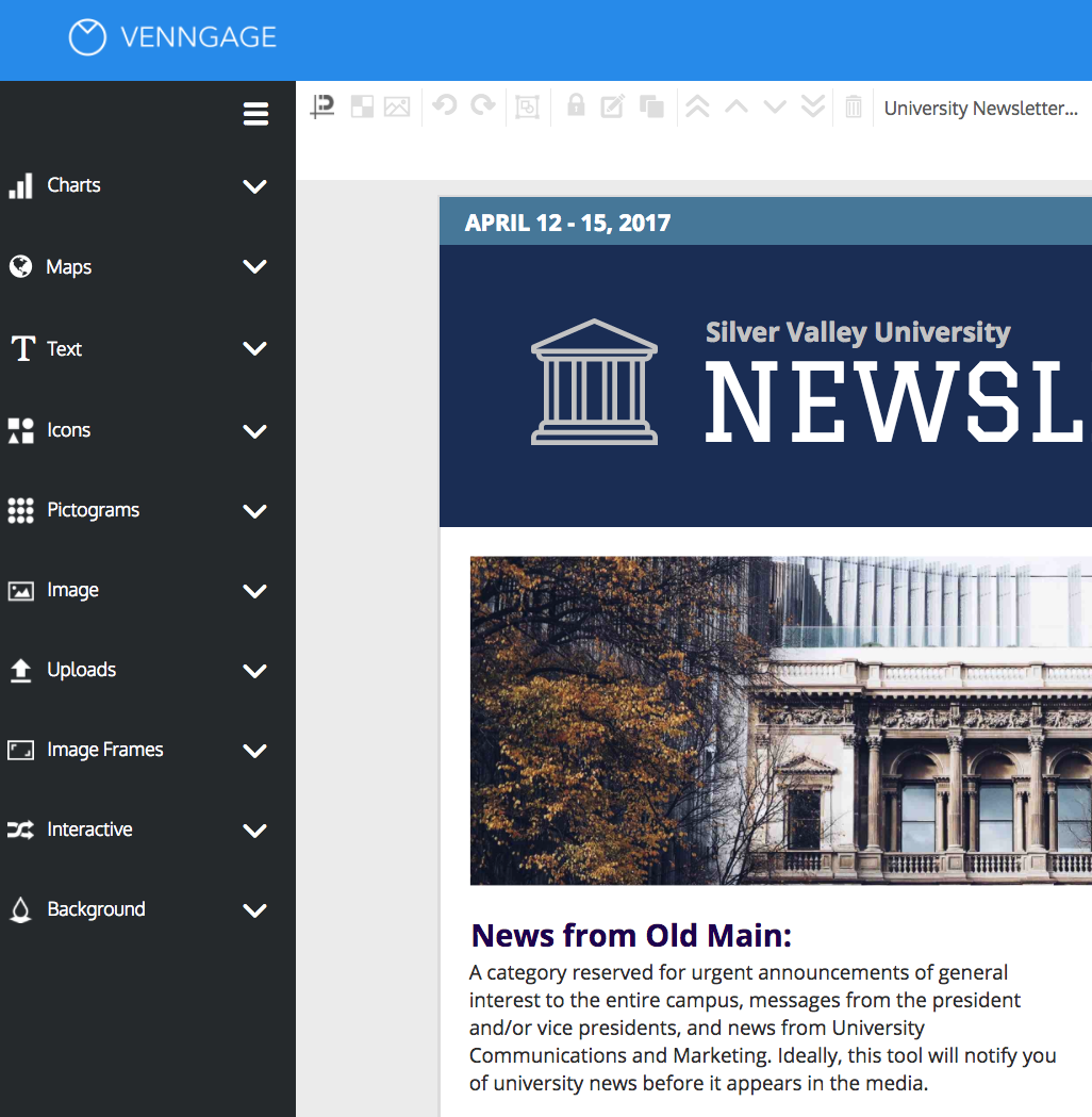 online newsletter creator design your own newsletter with venngage