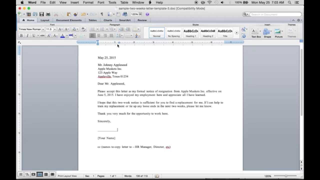 write a free 2 weeks resignation letter pdf word youtube