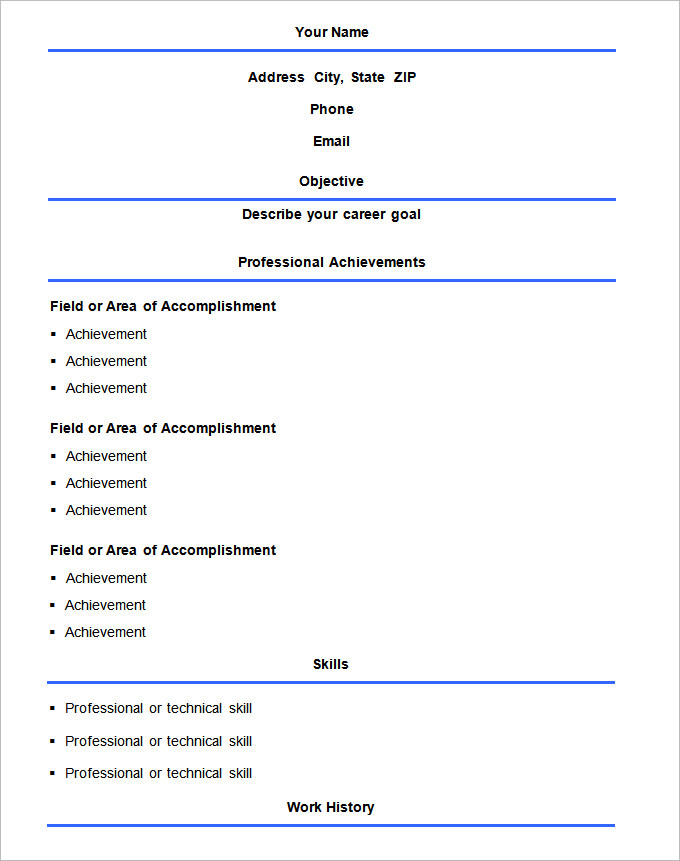70 basic resume templates pdf doc psd free premium templates