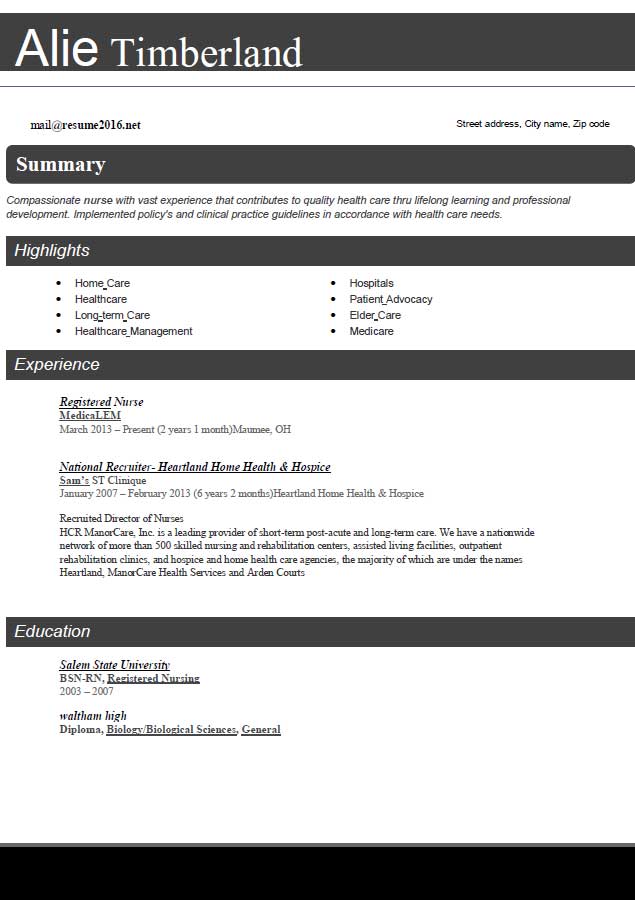 resume format 2016 12 free to download word templates