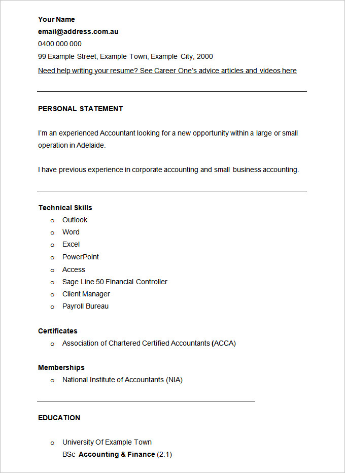 19 accounting resume templates pdf doc free premium templates