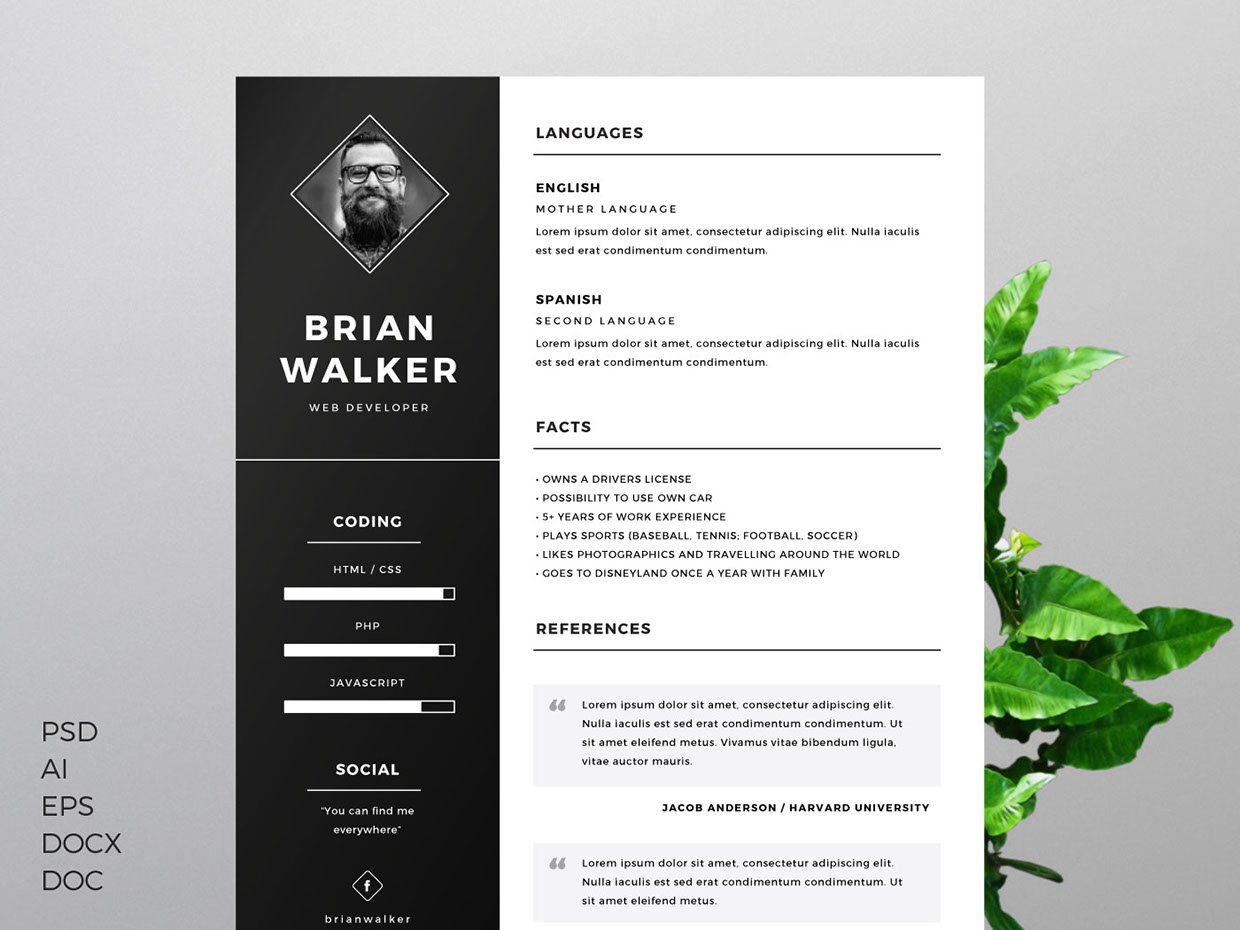 70 well designed resume examples for your inspiration