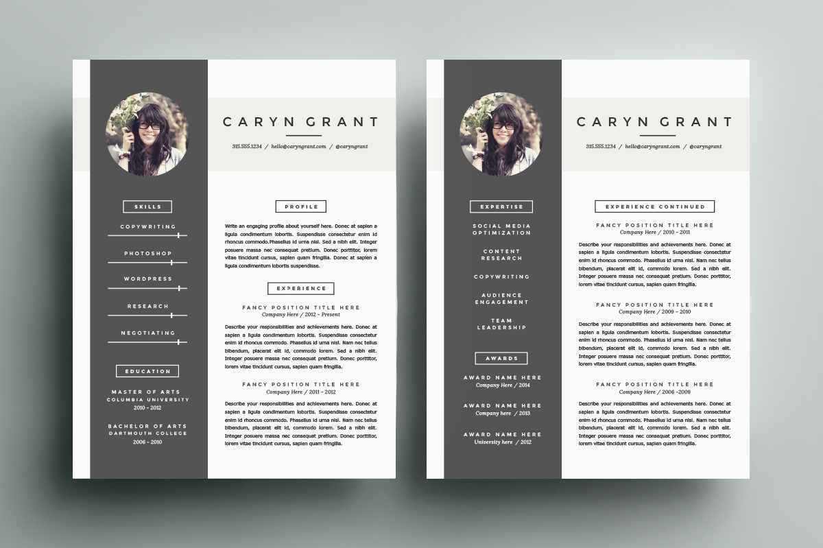 70 well designed resume examples for your inspiration