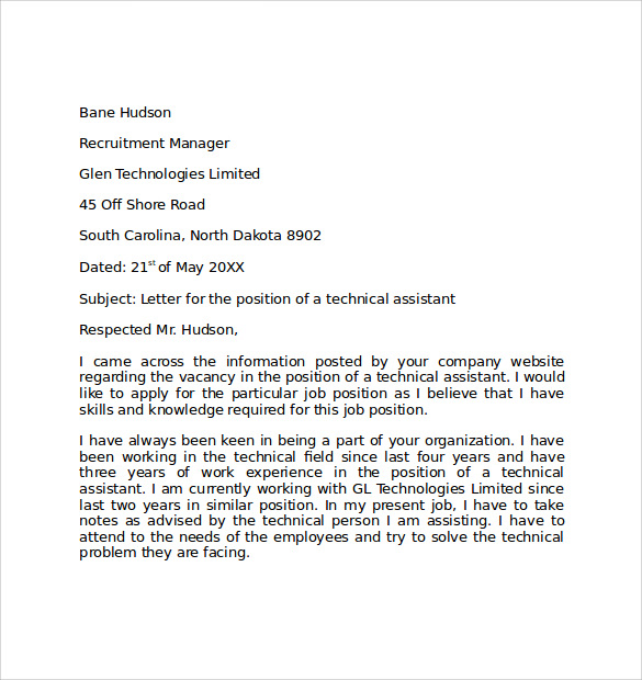 10 simple cover letter examples sample templates