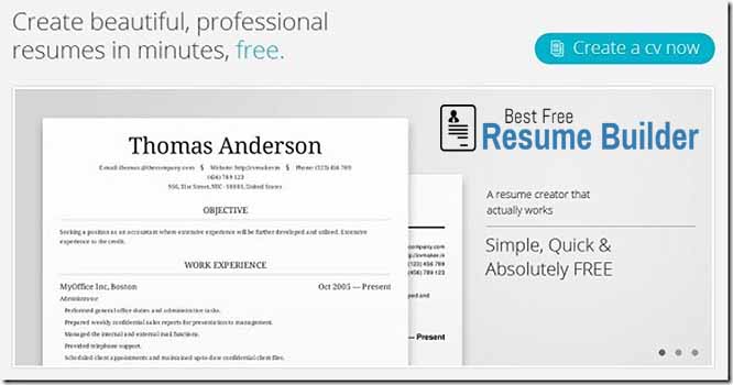 about best free resume builder