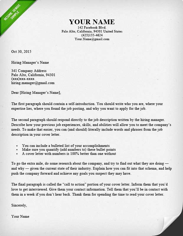 40 battle tested cover letter templates for ms word resume genius