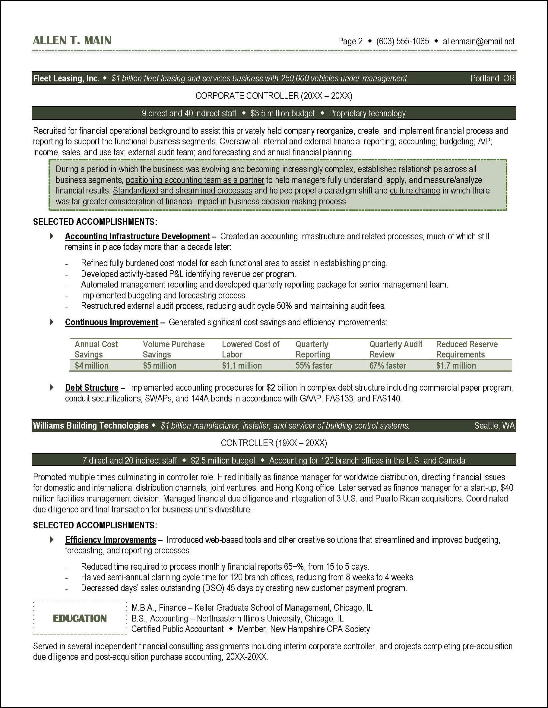 accounting resume example distinctive documents