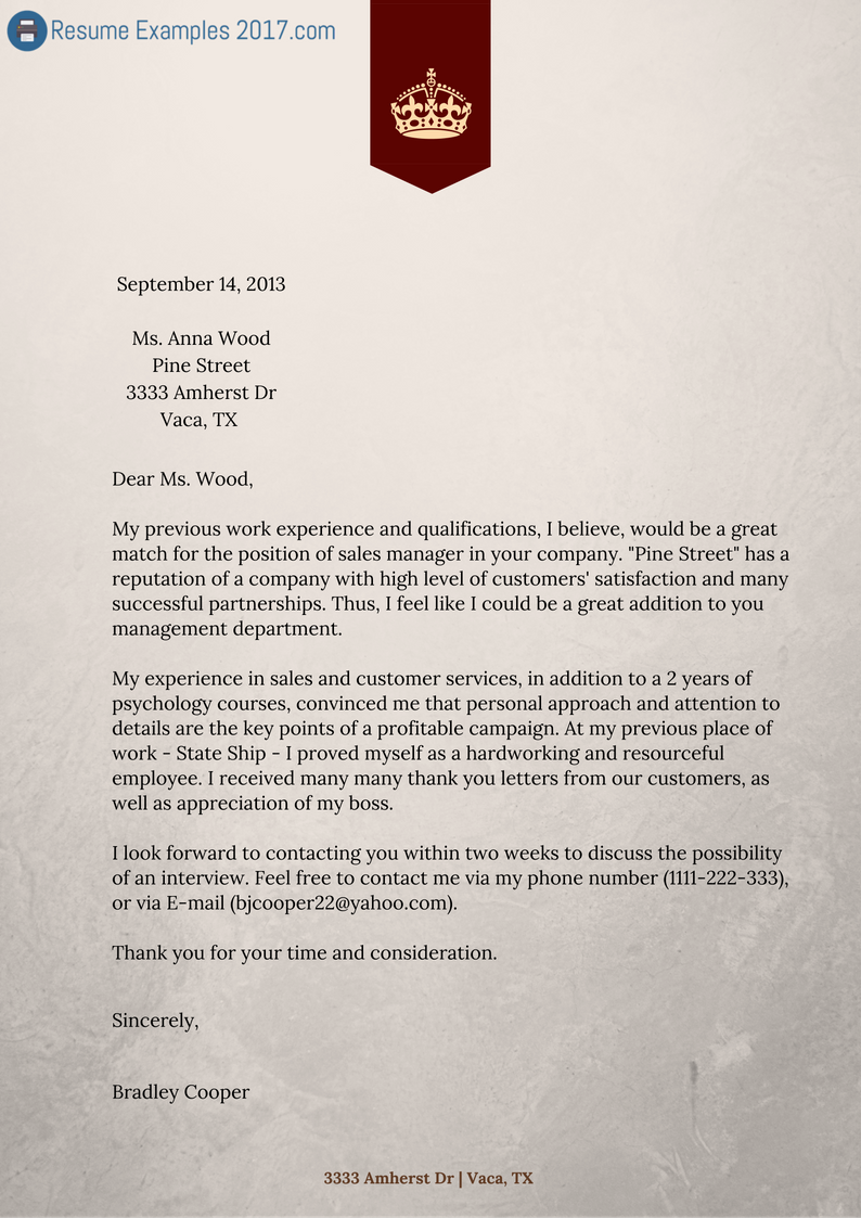 best resume cover letter