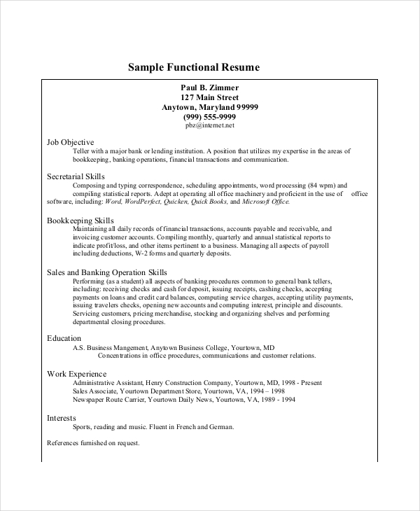 bank teller resume template 5 free word excel pdf documents