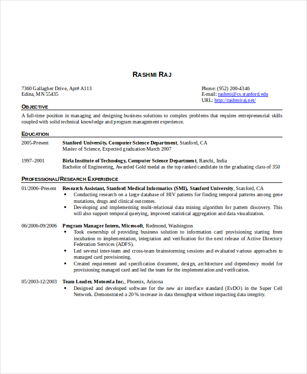 software engineer resume template 6 free word pdf documents