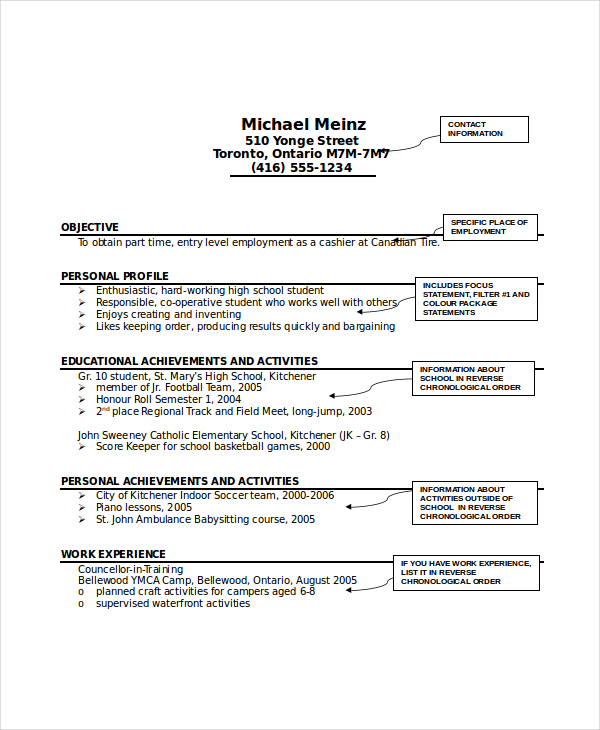 babysitter resume template 6 free word pdf documents download
