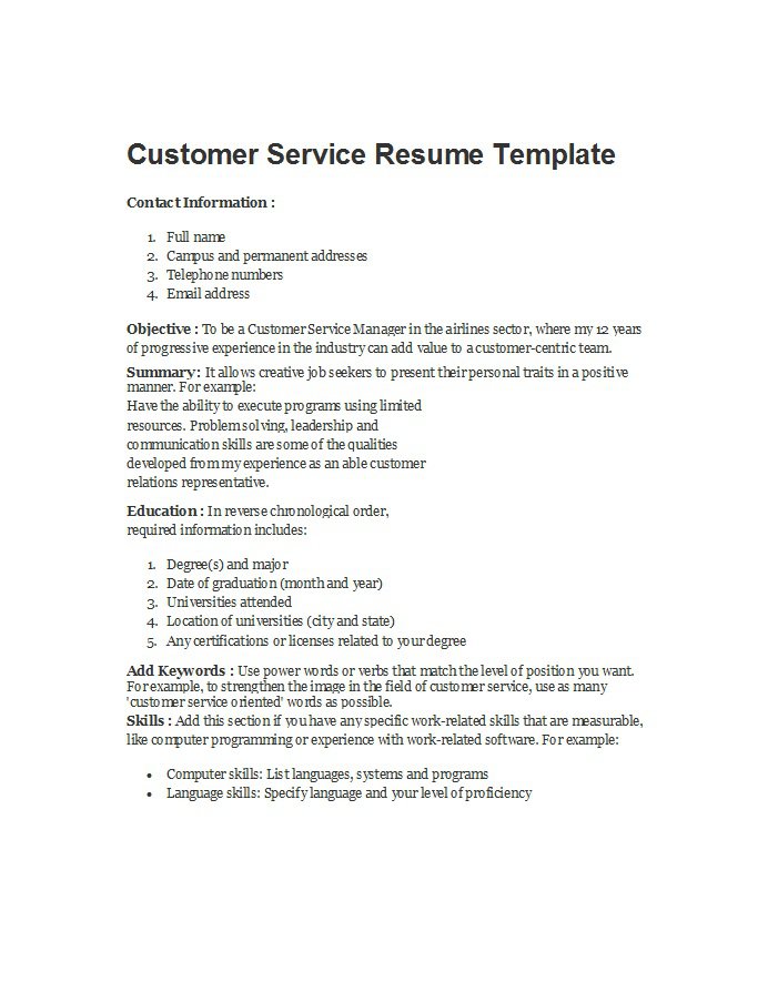 30 customer service resume examples template lab